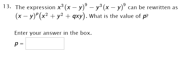 10. For a polynomial function f(x), f(-8) = 12,