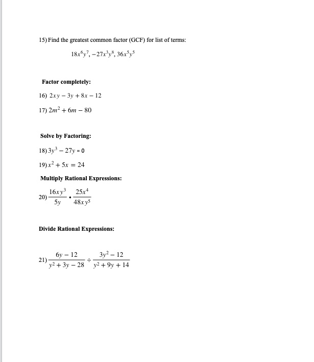 Use the laws of exponents to simplify, Write your