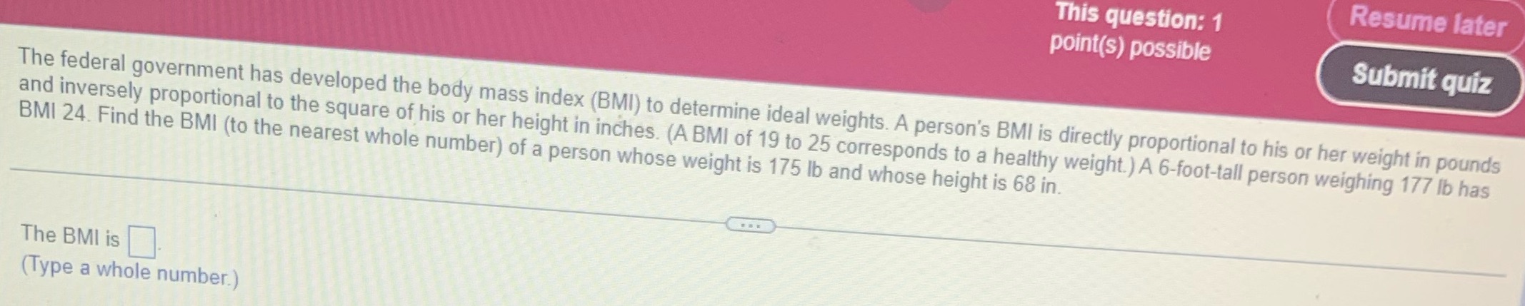 need help! Resume later This question: 1 point(s)