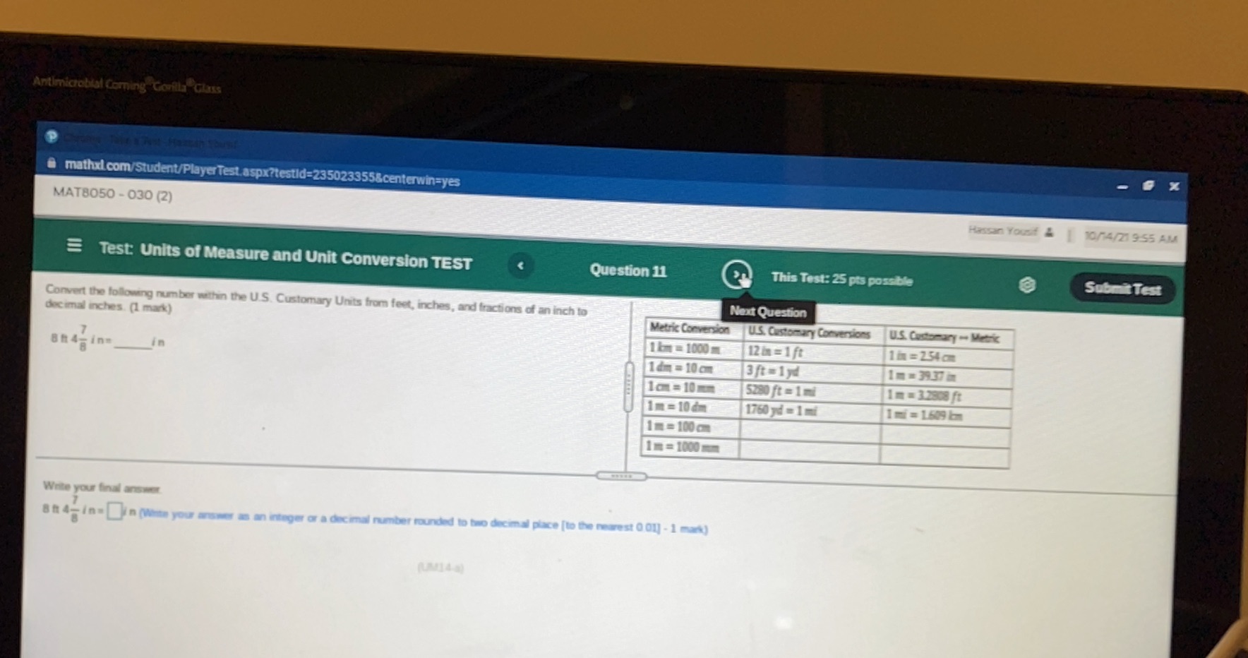 Antimicrobial Corning Gorilla Glass X