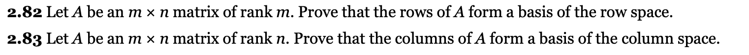 Please Answer in detail. 2.82 Let A be an m x n