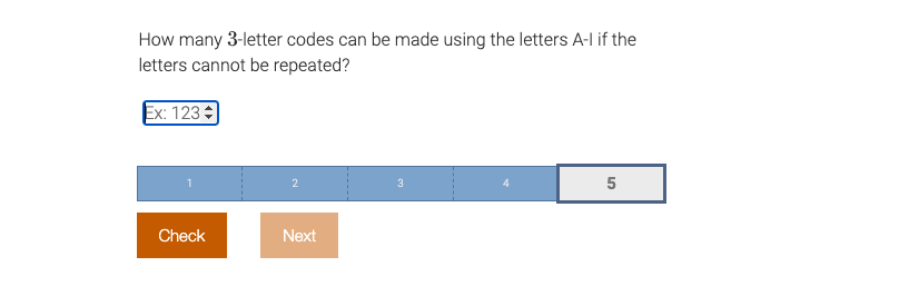 How many 3-letter codes can be made using the