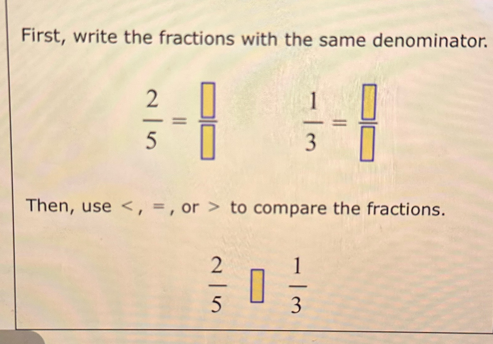 UI | N Then, use < , = , or  style=