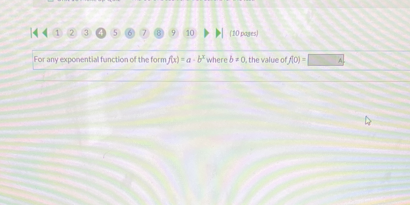 1 1 2 3 4 5 7 9 10 (10 pages) For any exponential