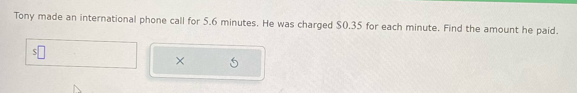 Tony made a call for 5.6 minutes. He was charged