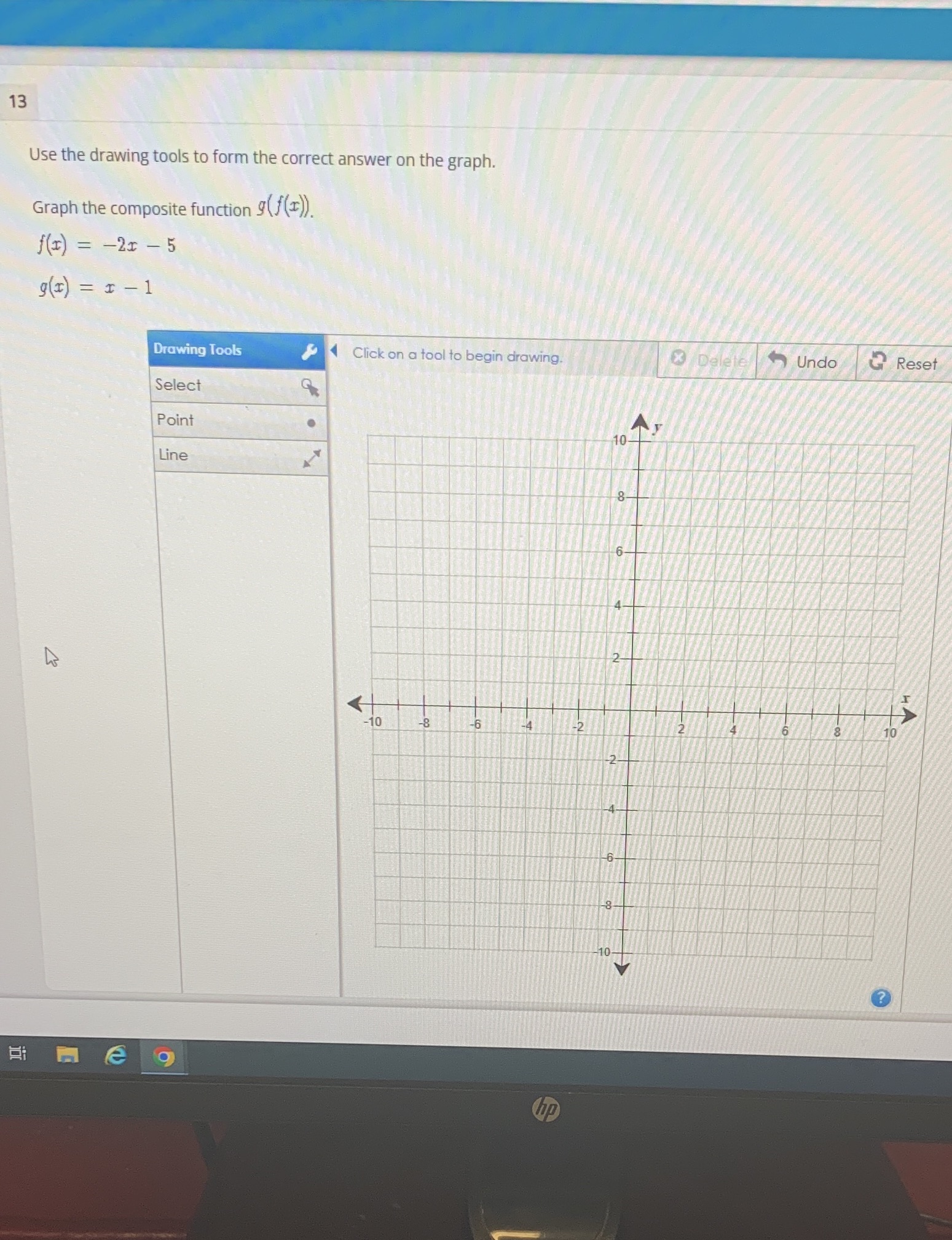 13 Use the drawing tools to form the correct