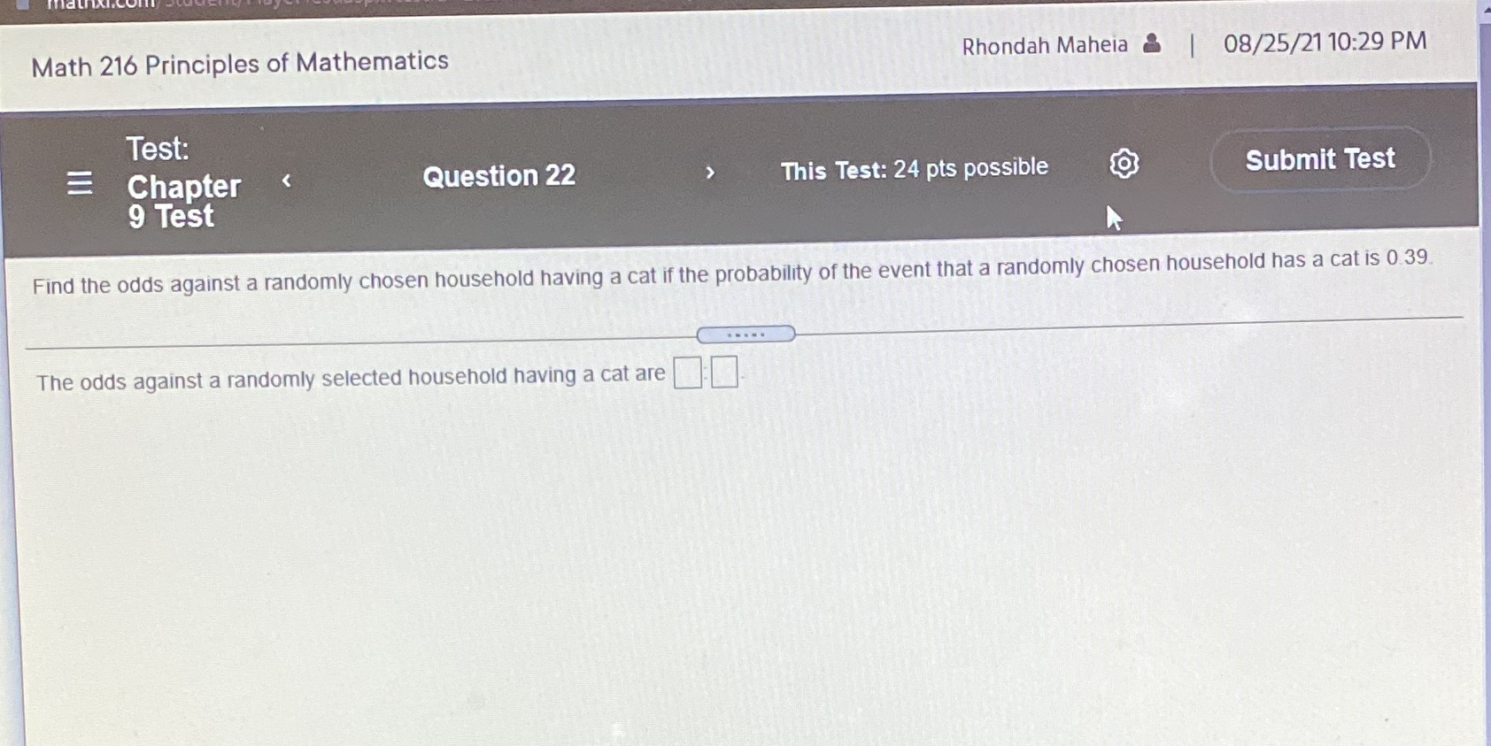 Math 216 Principles of Mathematics Rhondah Mahela