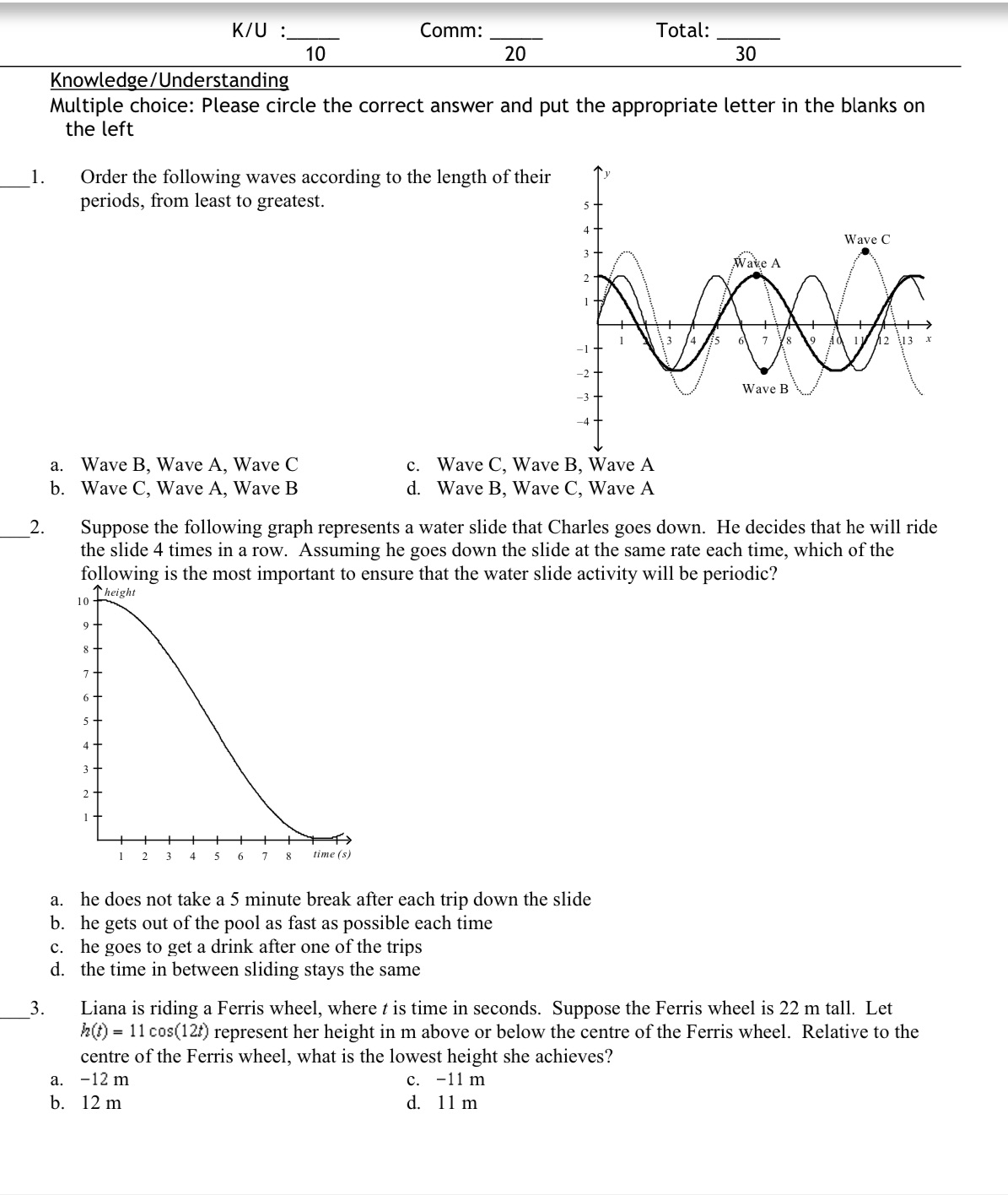 Please answer multiple choice no explain needed