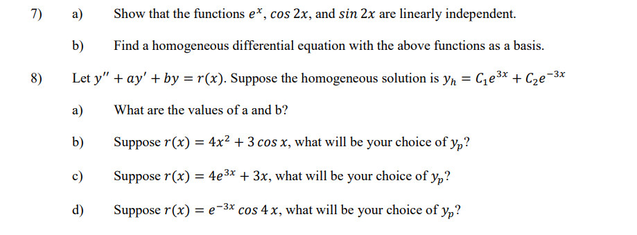 Please explain step-by-step solutions for