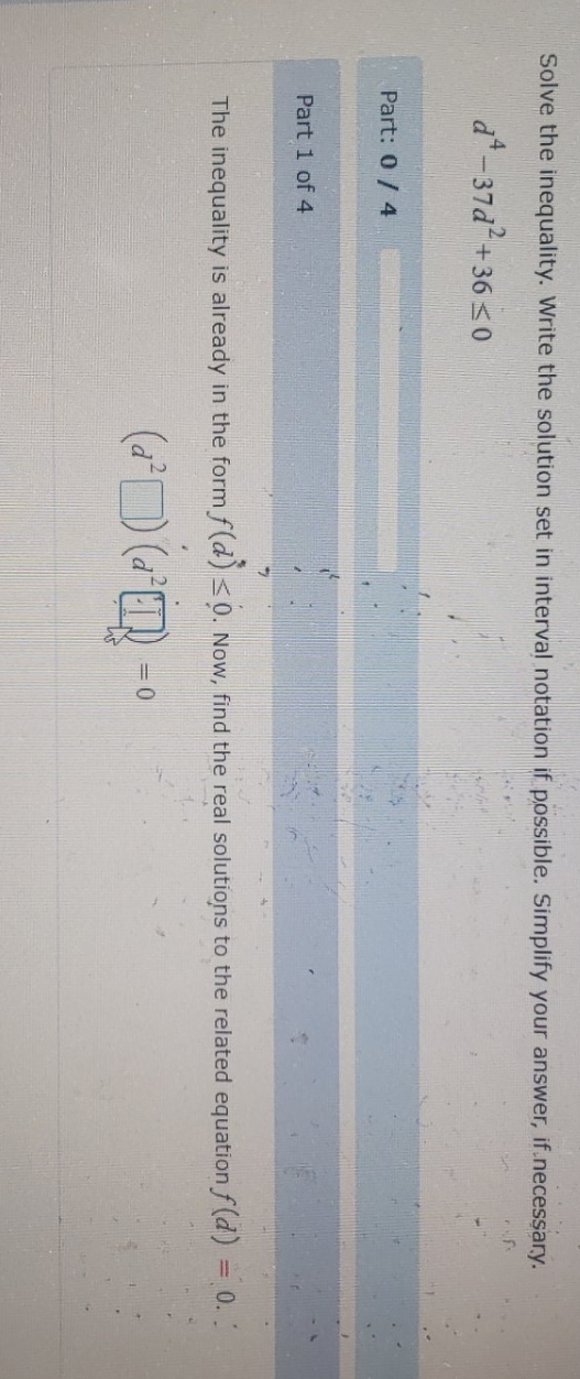 please help Solve the inequality. Write the