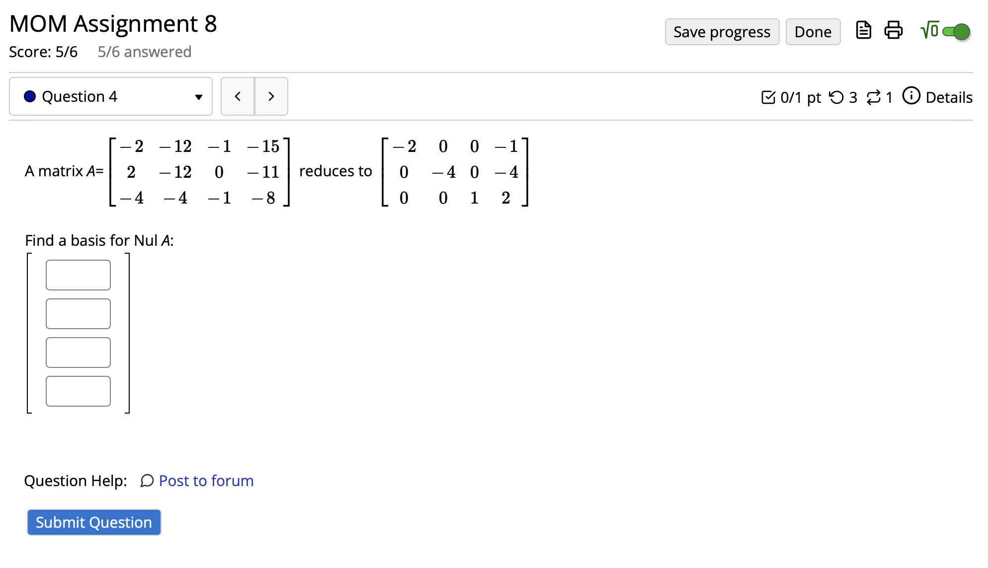 Can you solve the question below MOM Assignment 8