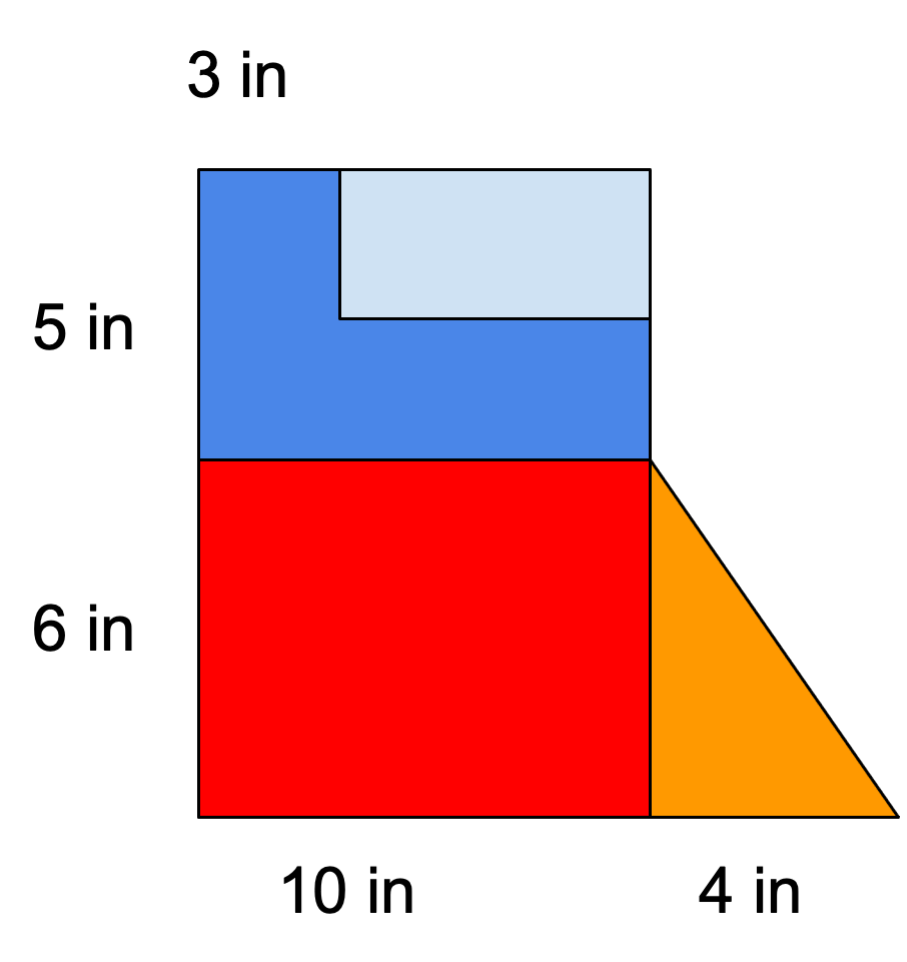 For question 1 please calculate the area and show
