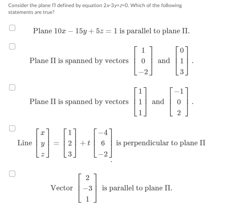 Please only the final answer Consider the plane