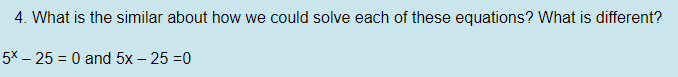 4. What is the similar about how we could solve