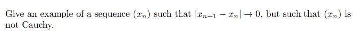 Give an example of a sequence (In) such that In+1