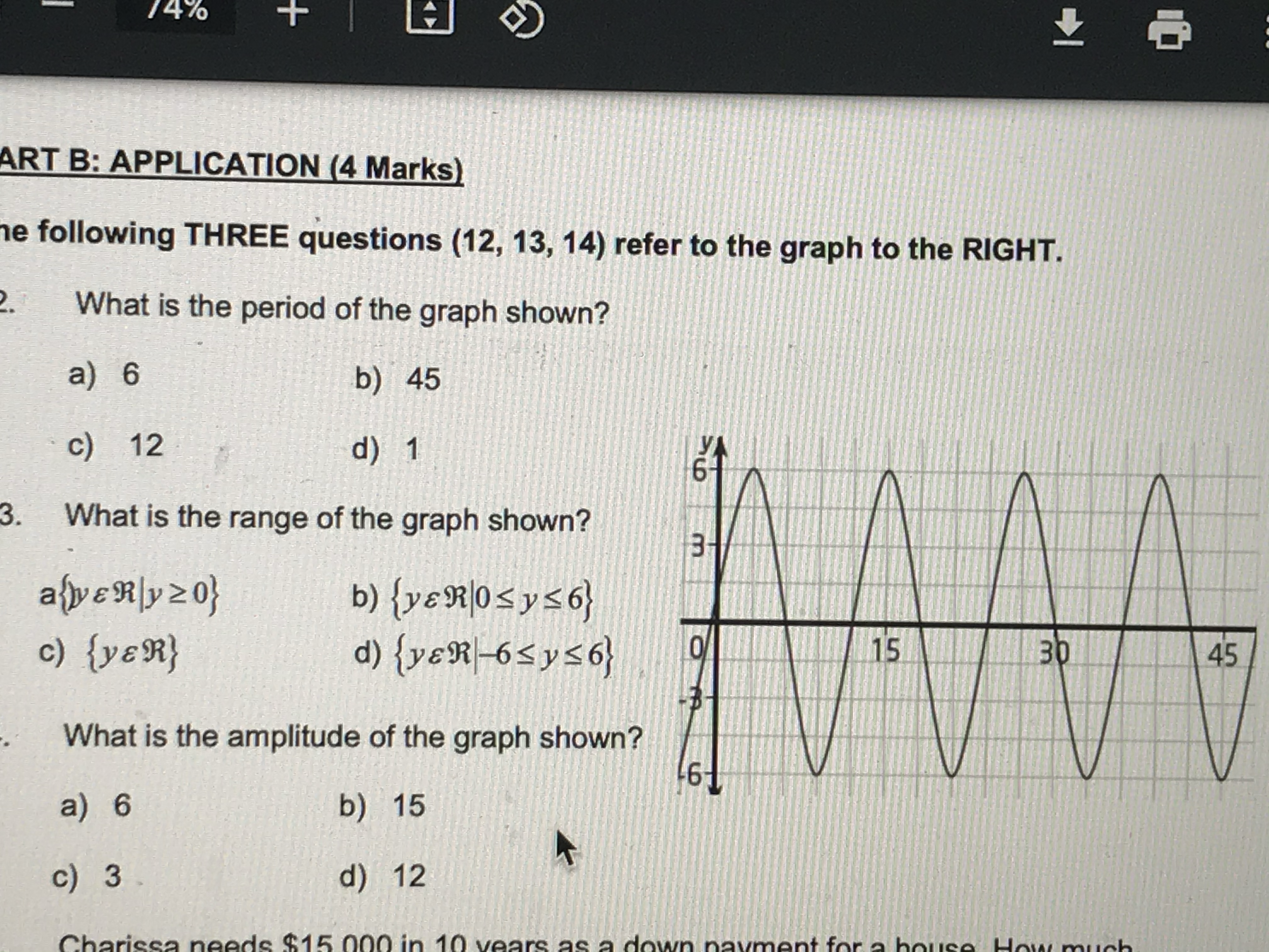 / 4/0 + ART B: APPLICATION (4 Marks) he following