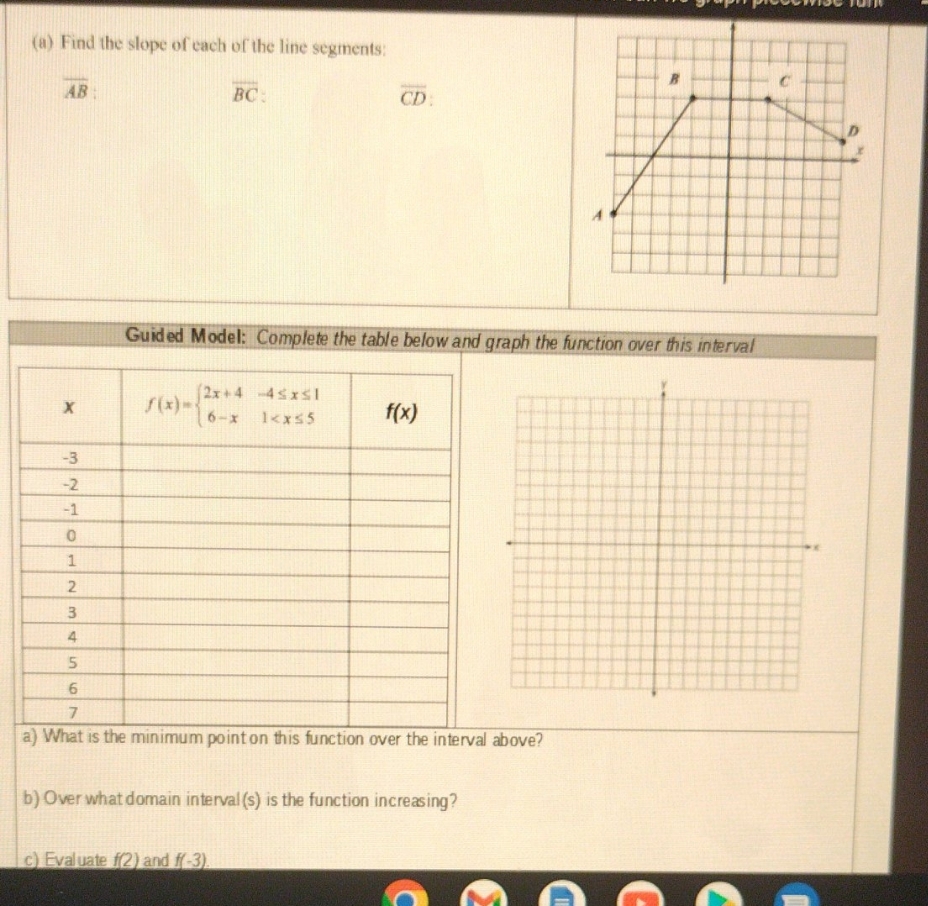 answer the following please (a) Find the slope of