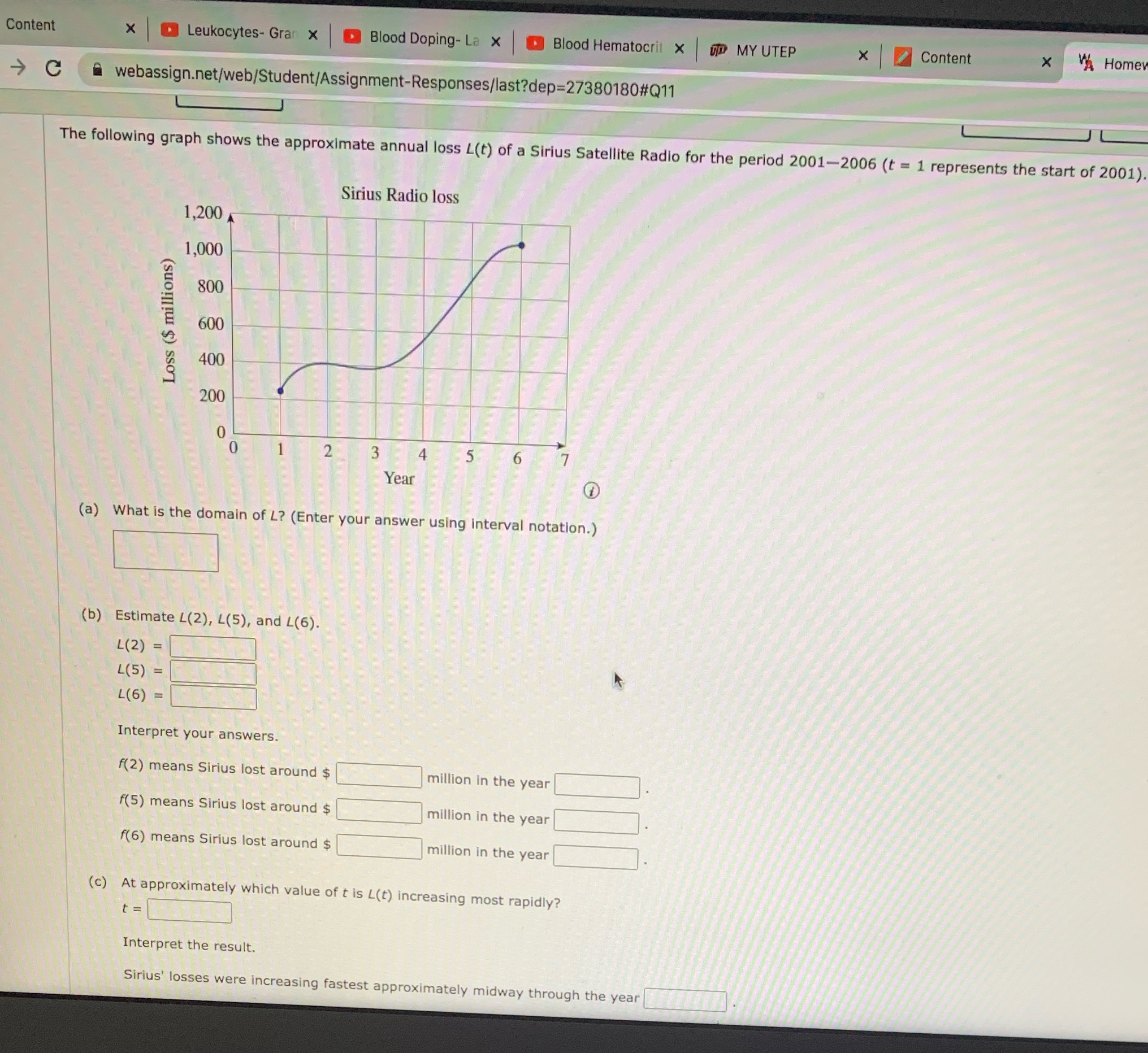 Content X Leukocytes- Gran x Blood Doping- La X