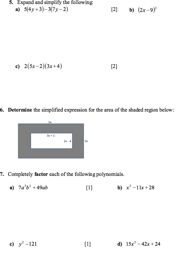 Show complete solutions for full marks. 1. Using