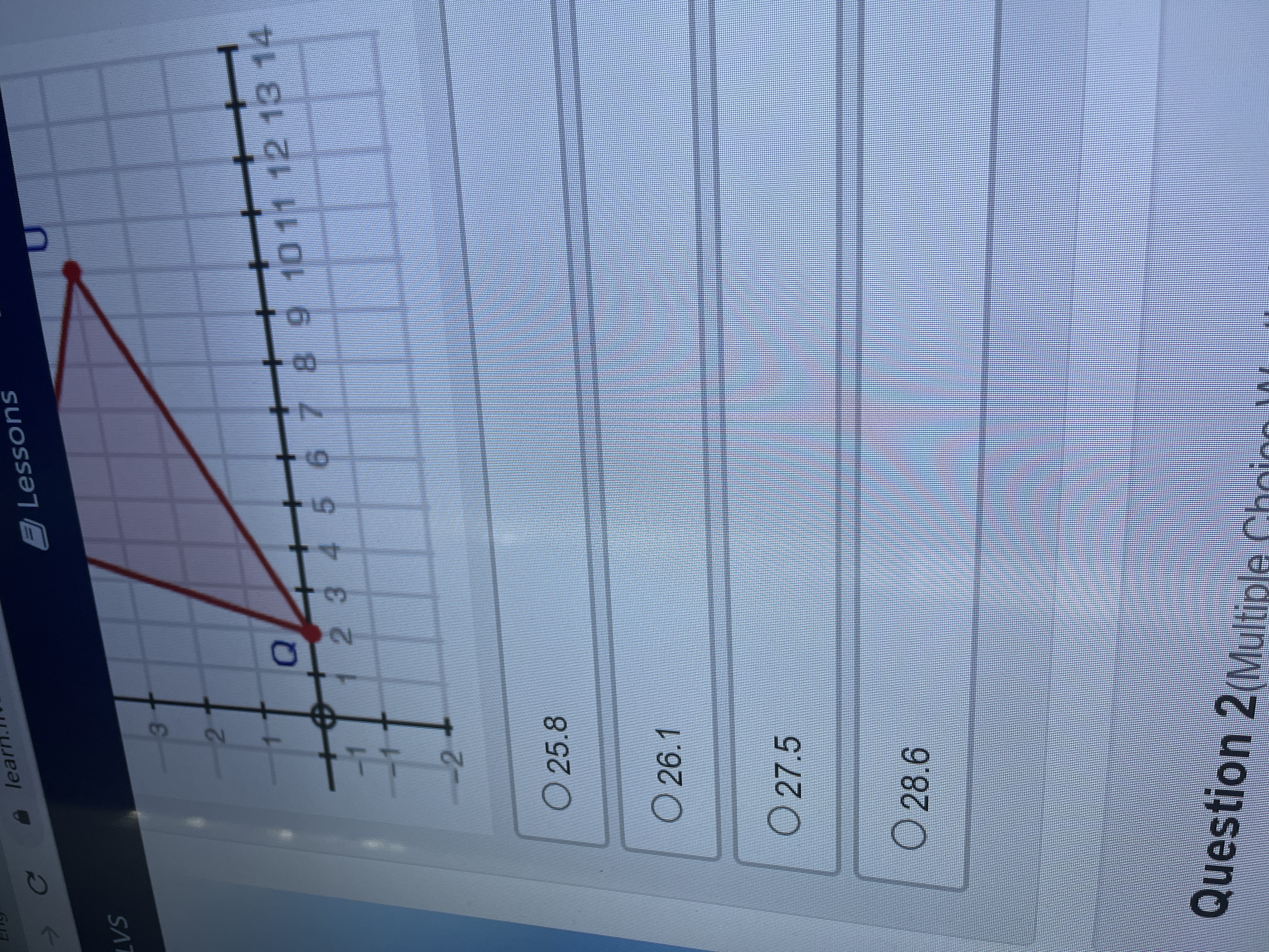 Find the perimeter of the polygon. Round your