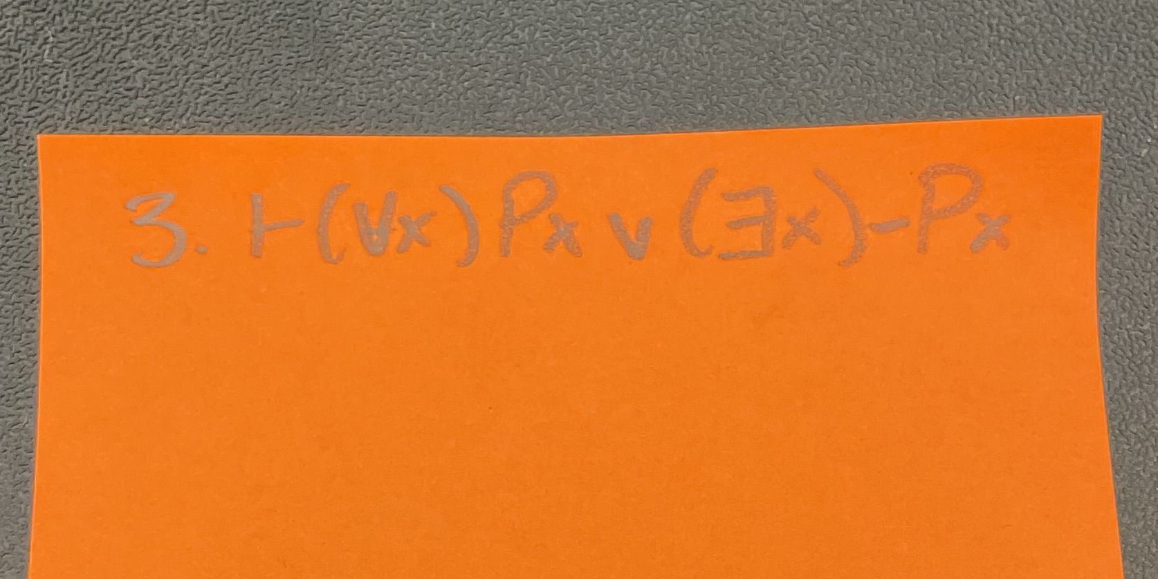 Construct a derivation using PD or PD+ 3. I(Vx )