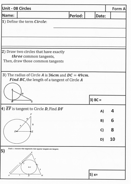 Please help with explanations. Thanks You! Unit -