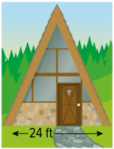 CARPENTRY Jake is fixing an A-frame. He wants to