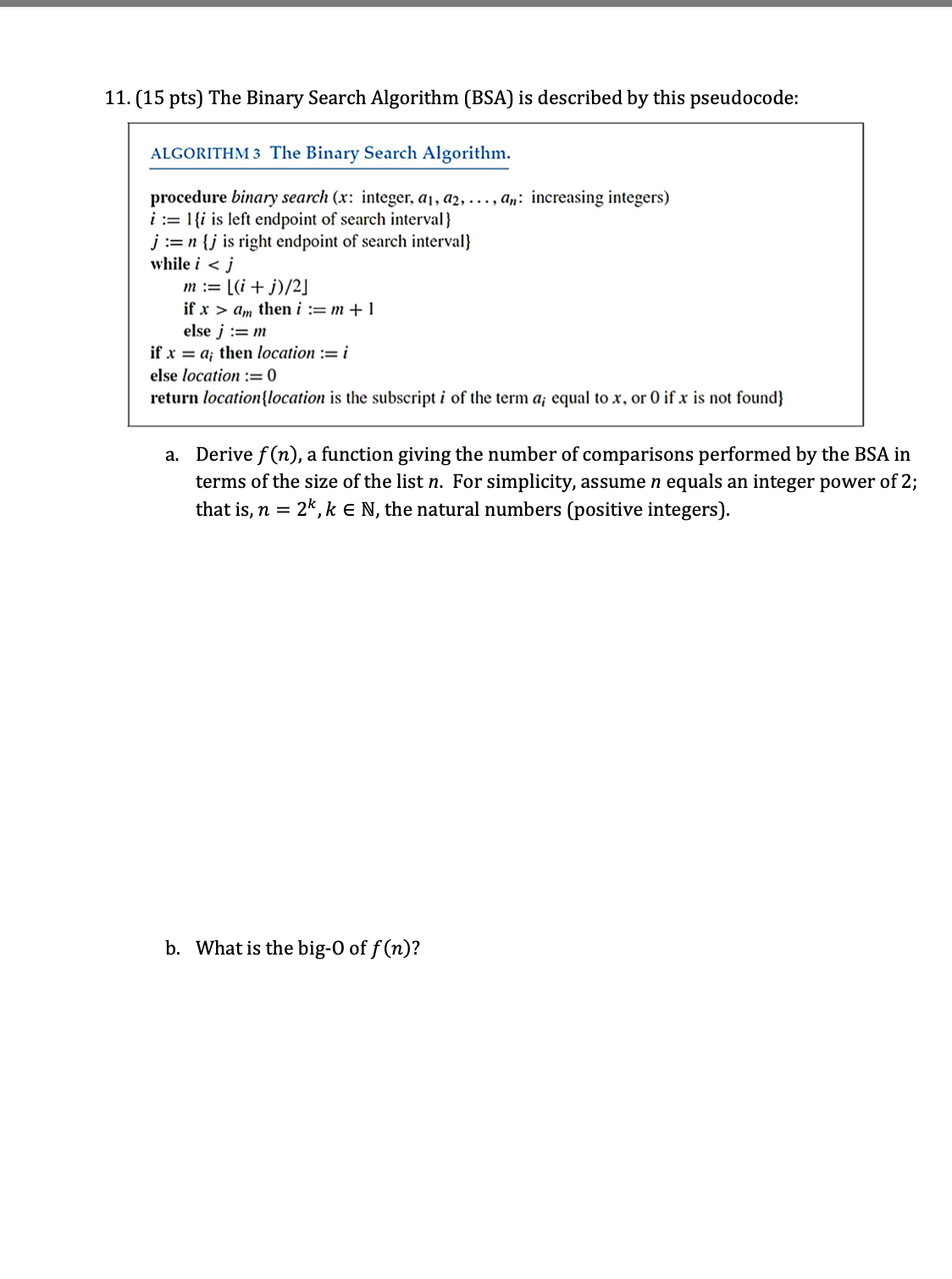 Please see attached photo for question 9. (15