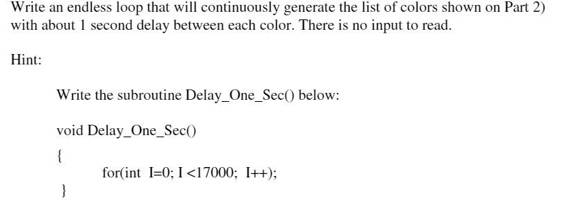 Write an endless loop that will continuously