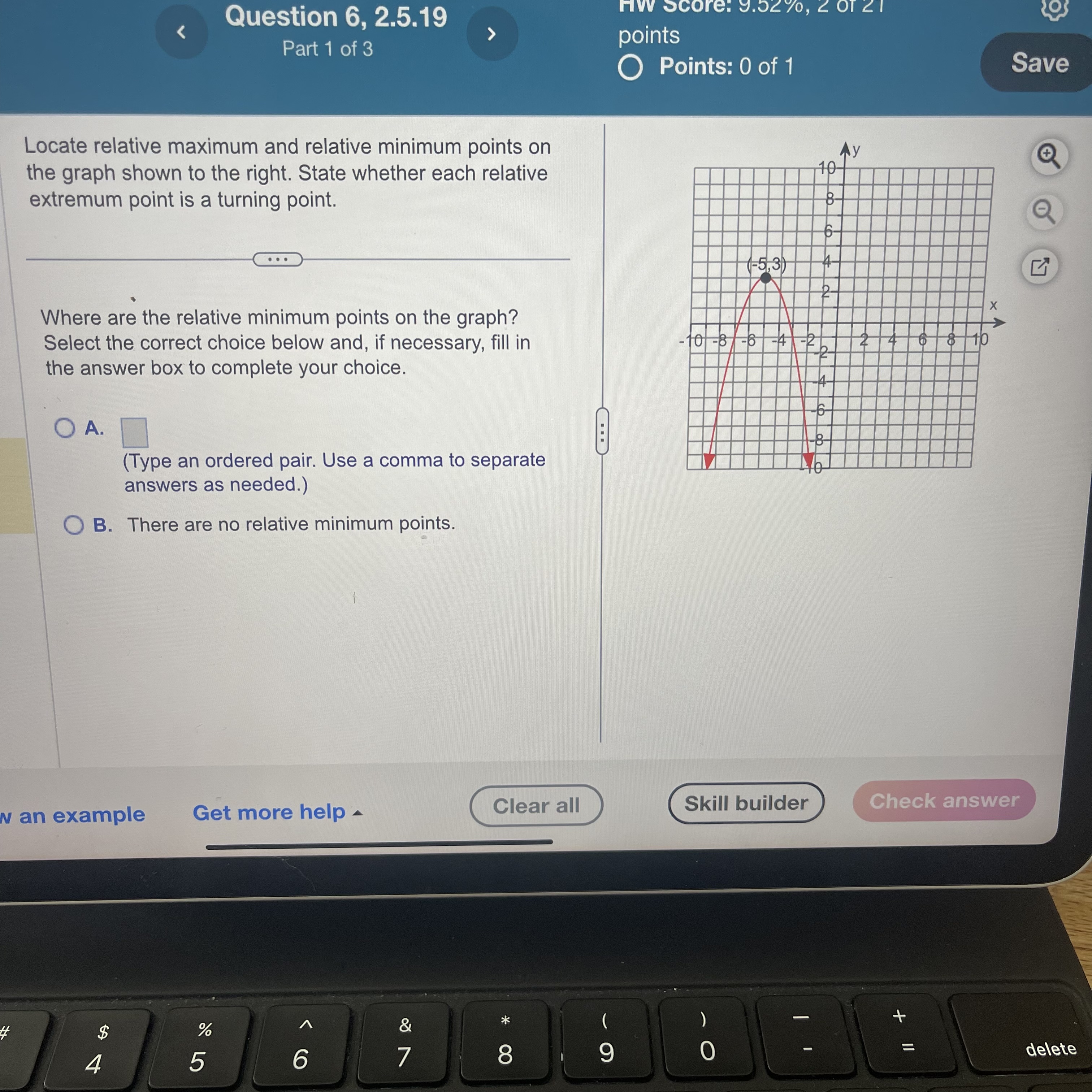 HW Score: 23.81%, 5 of 21 rk < Question 15,