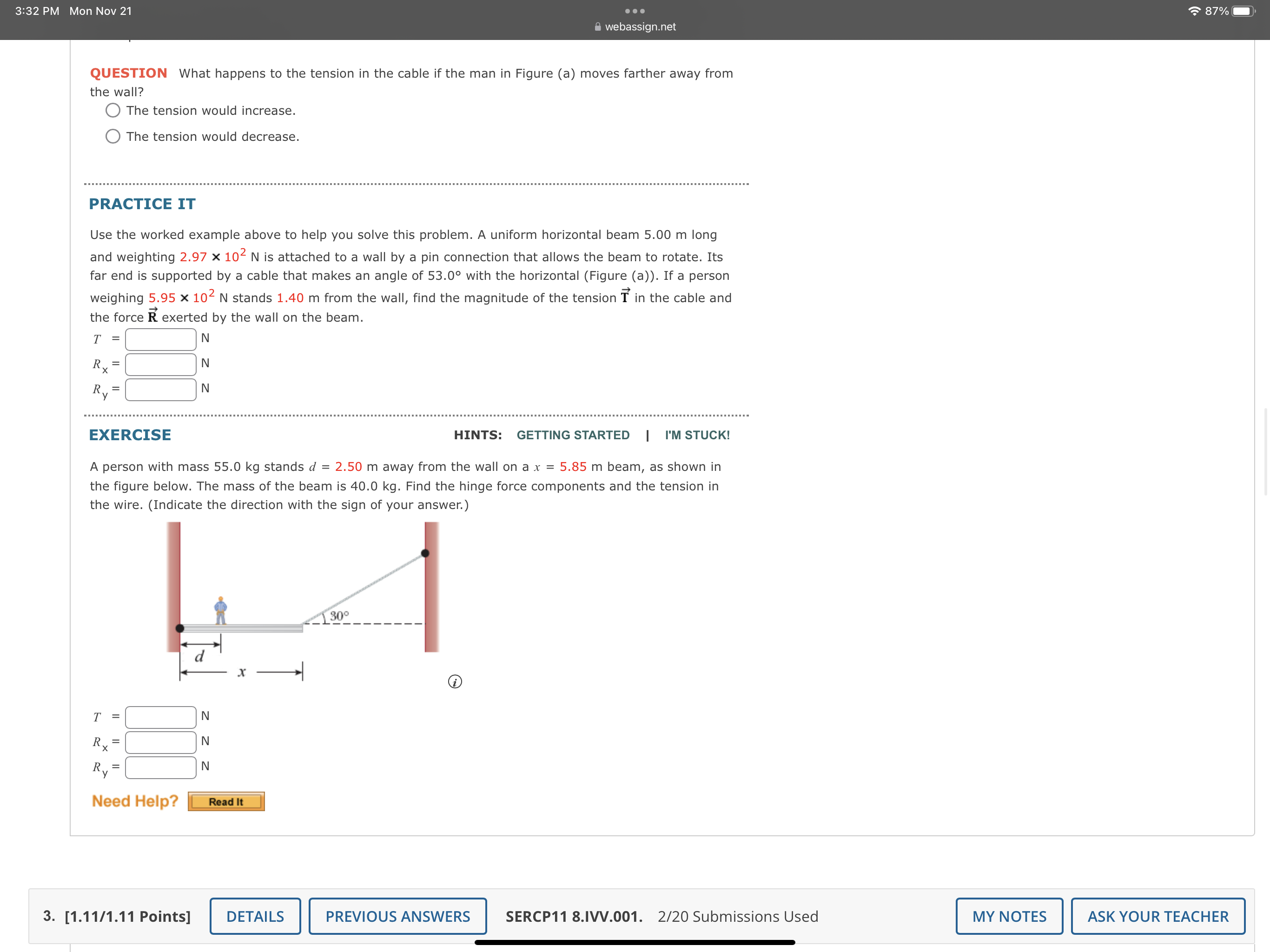 3:32 PM Mon Nov 21 QUESTION What happens to the