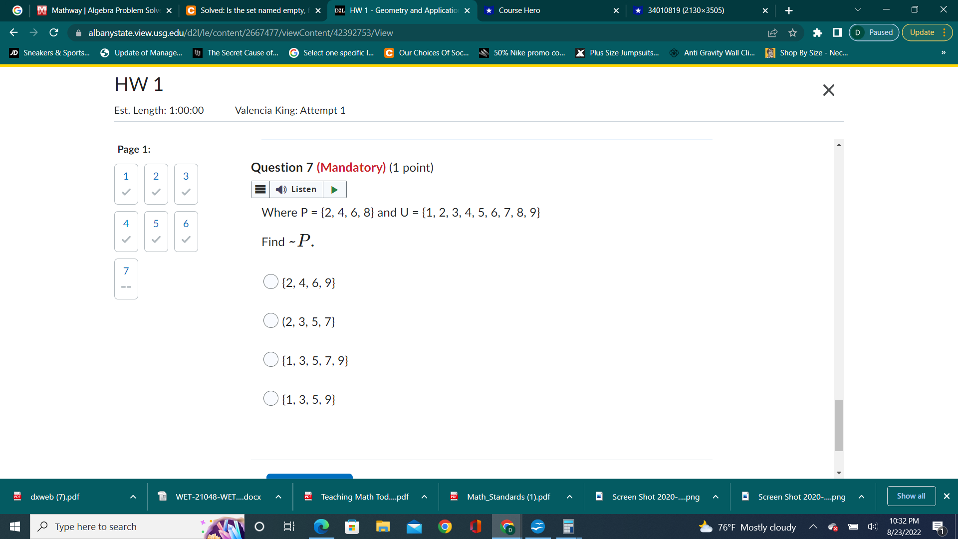 G Mathway | Algebra Problem Solv X C Solved: Is