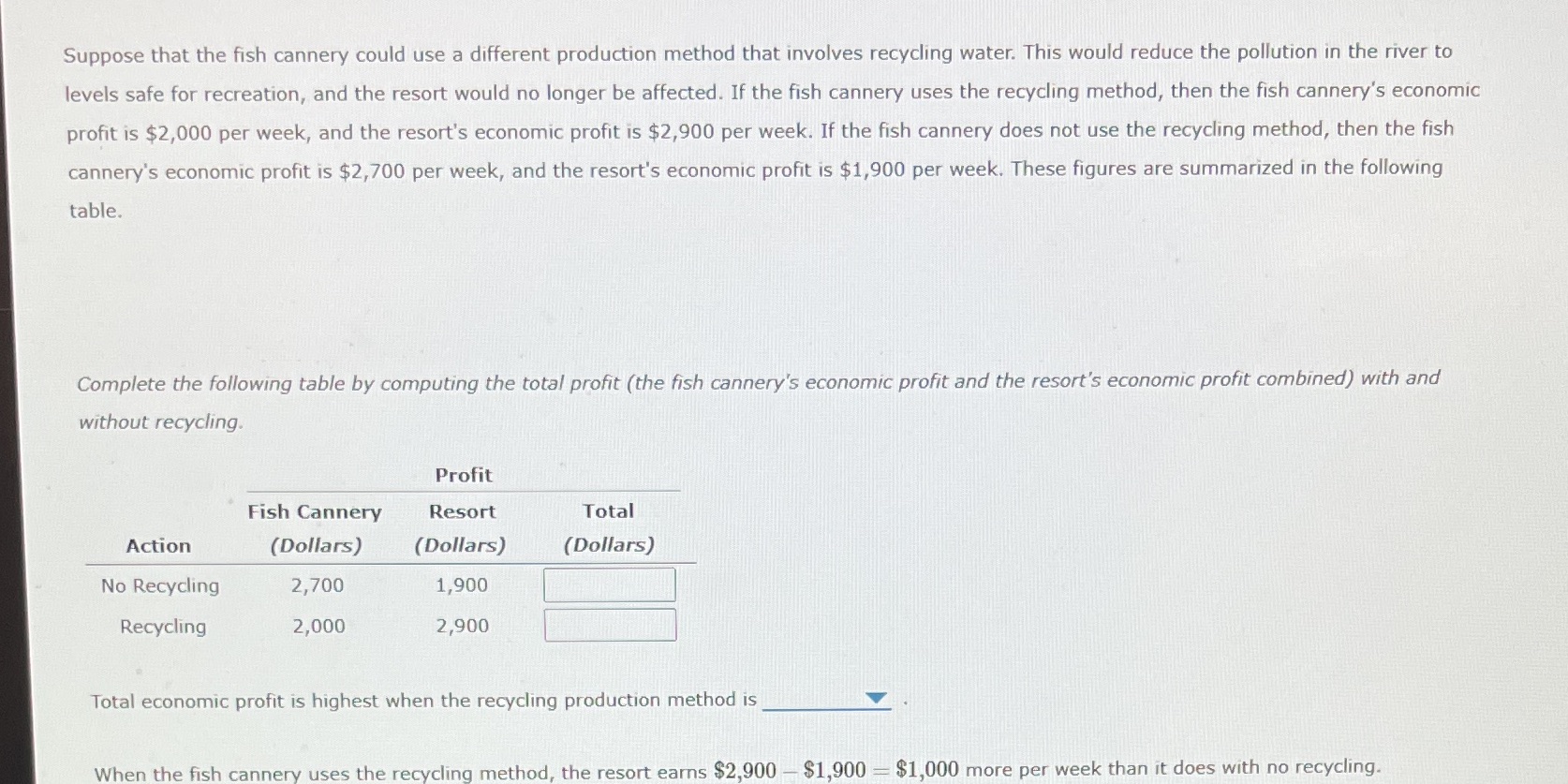 Suppose that the fish cannery could use a