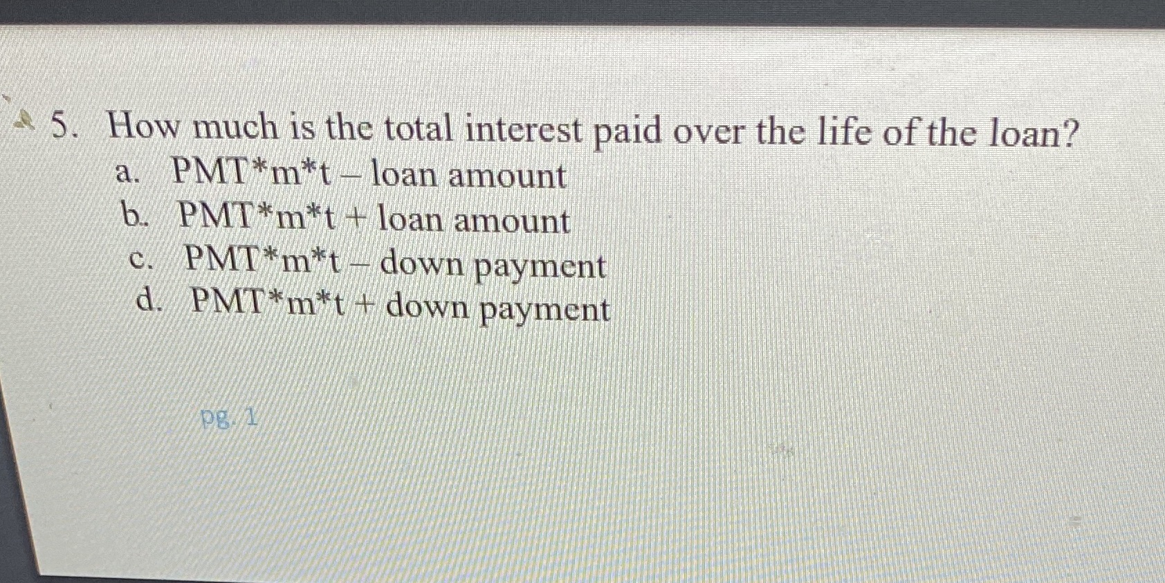 4 5. How much is the total interest paid over the