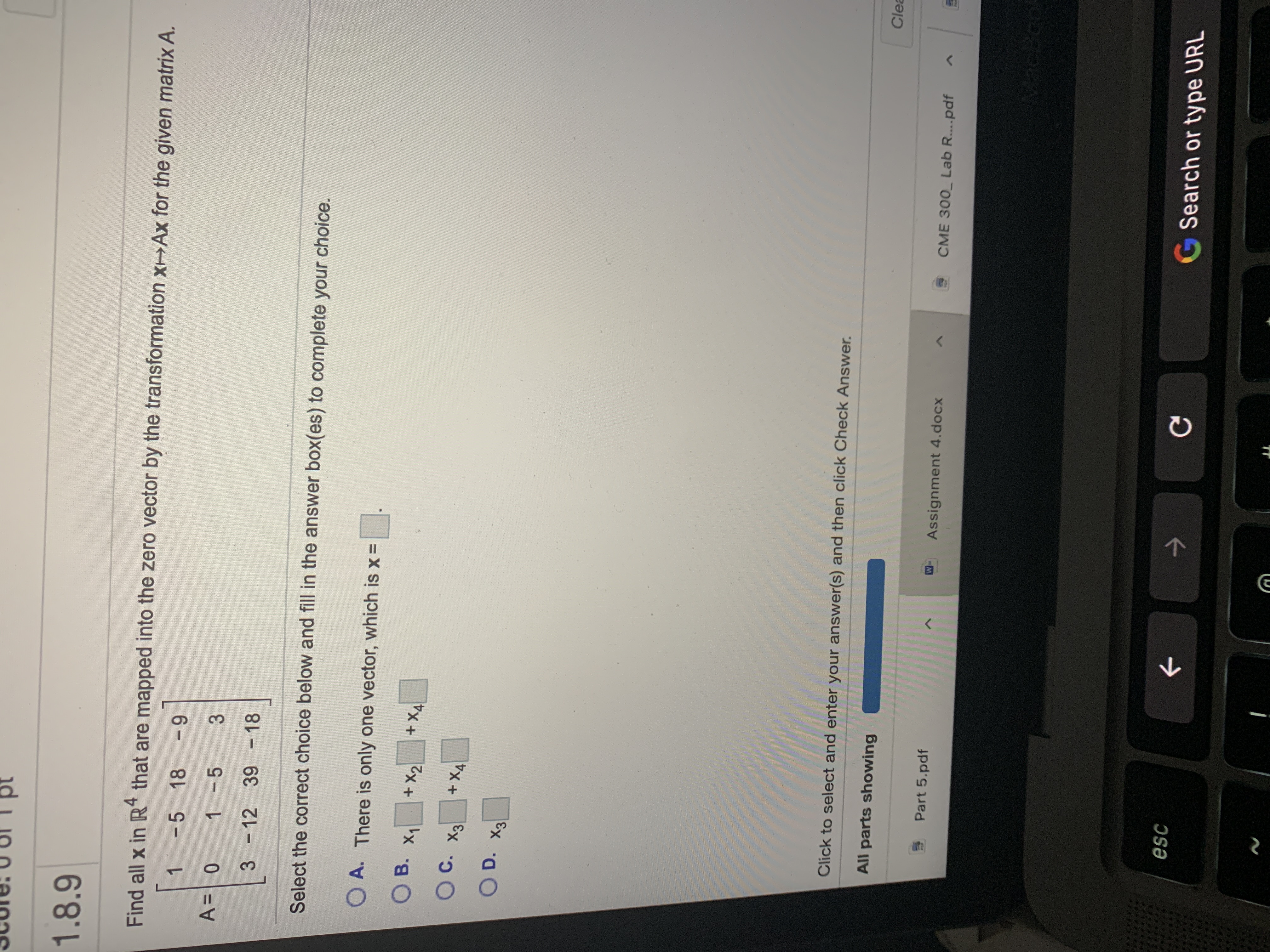 Need help with this question. Thanks 1.8.9 Find