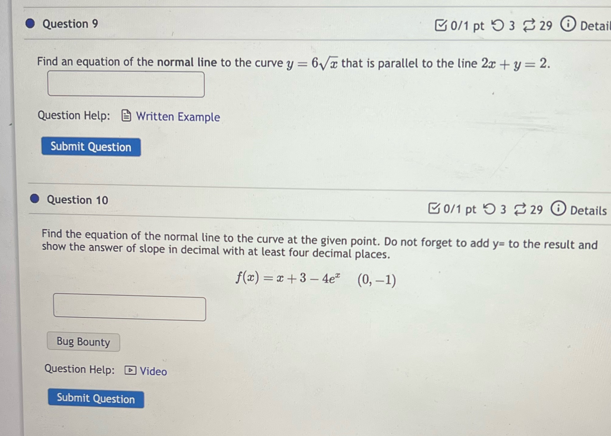 Question 9 C 0/1 pt 9 3 29 0 Detai Find an