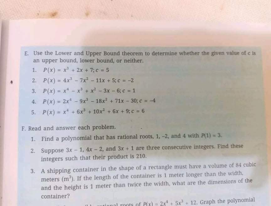 C. Verify whether the given value Of A find the