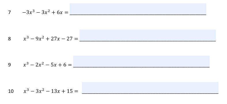 Factor completely 1 x' - x - 2 = 2 y2 - 12y