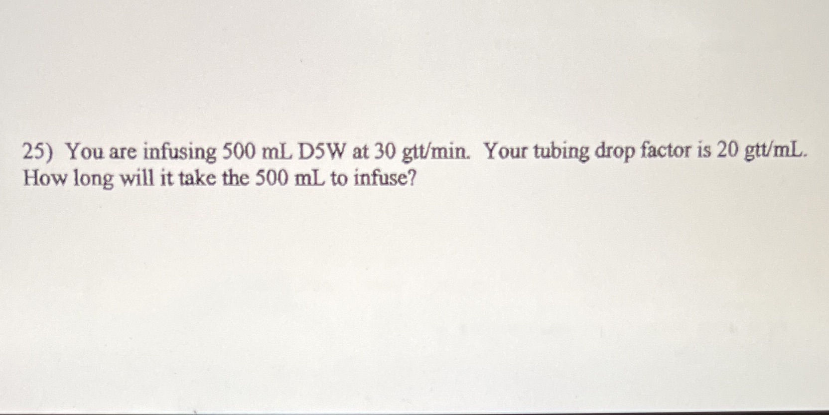 Please show your work in a dimensional analysis