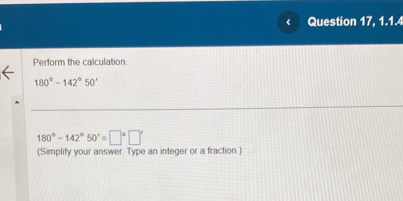Question 17, 1.1. Perform the calculation. 16 180