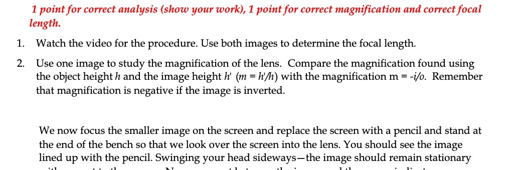 1 point for correct analysis (show your work), 1