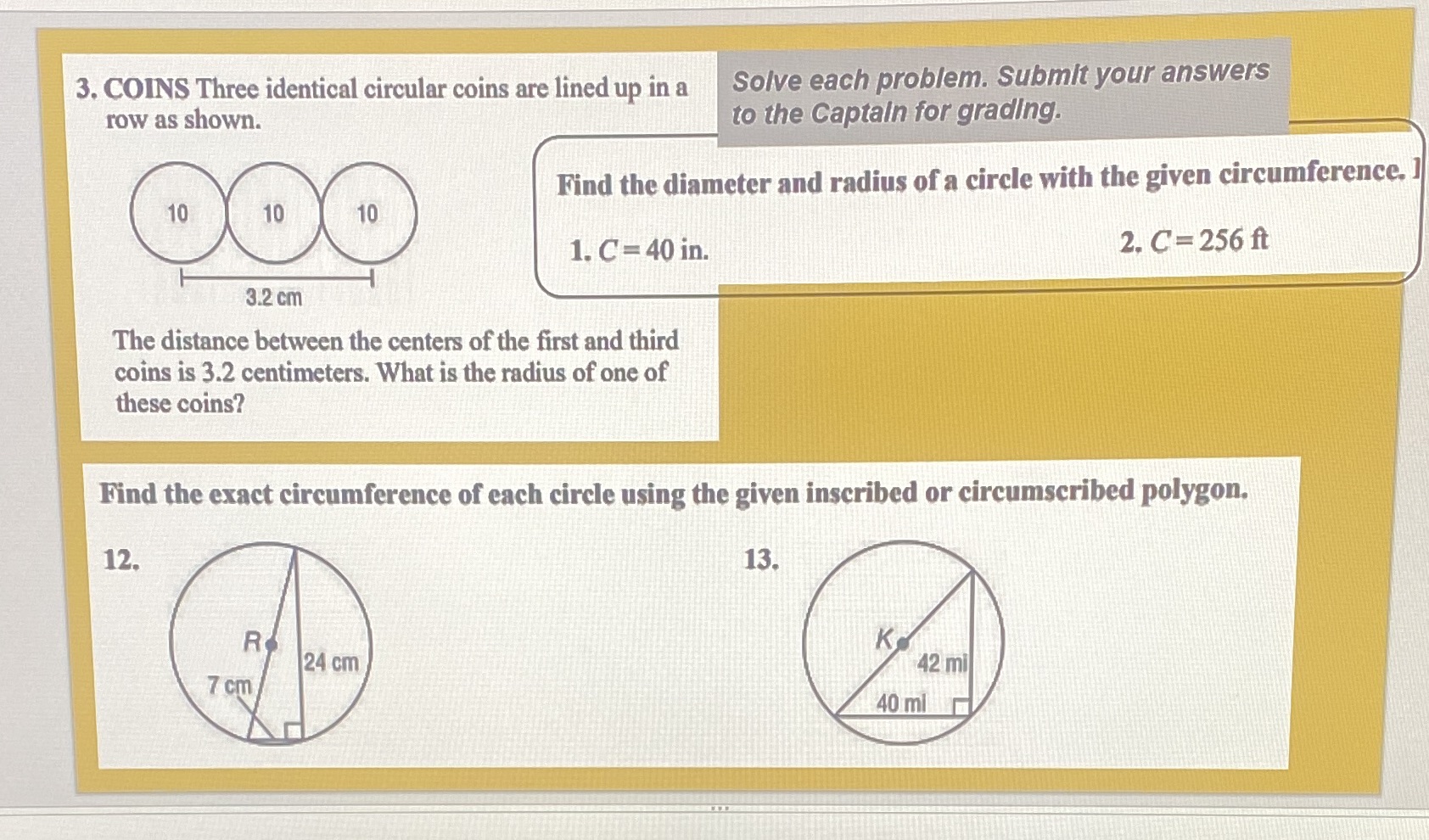 I need help with 1,2,3,12,13 3. COINS Three