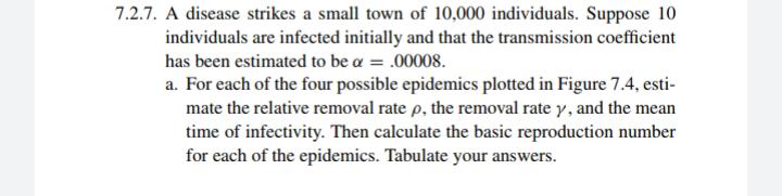 please show detail work asap 7.2.7. A disease