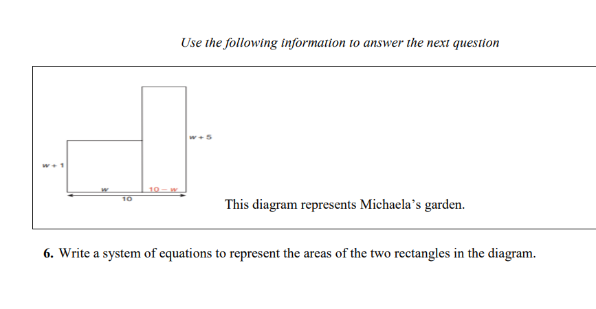 1. Algebraically determine, using a method of