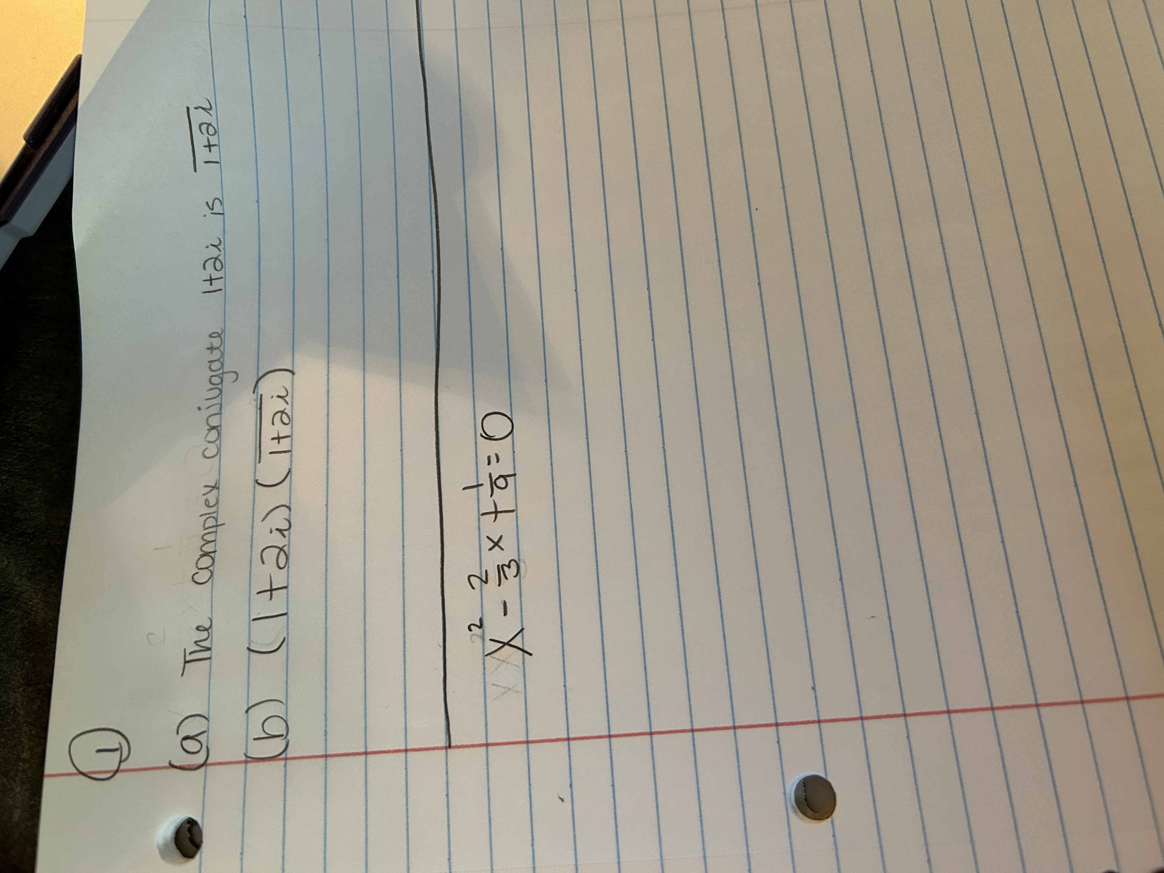 2 ( a ) The complex conjugate Itai is It al b)