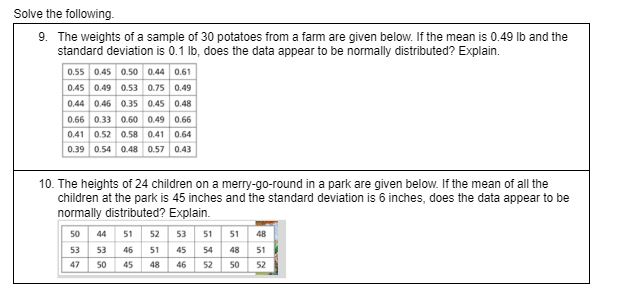 For a normally distributed random variable x with