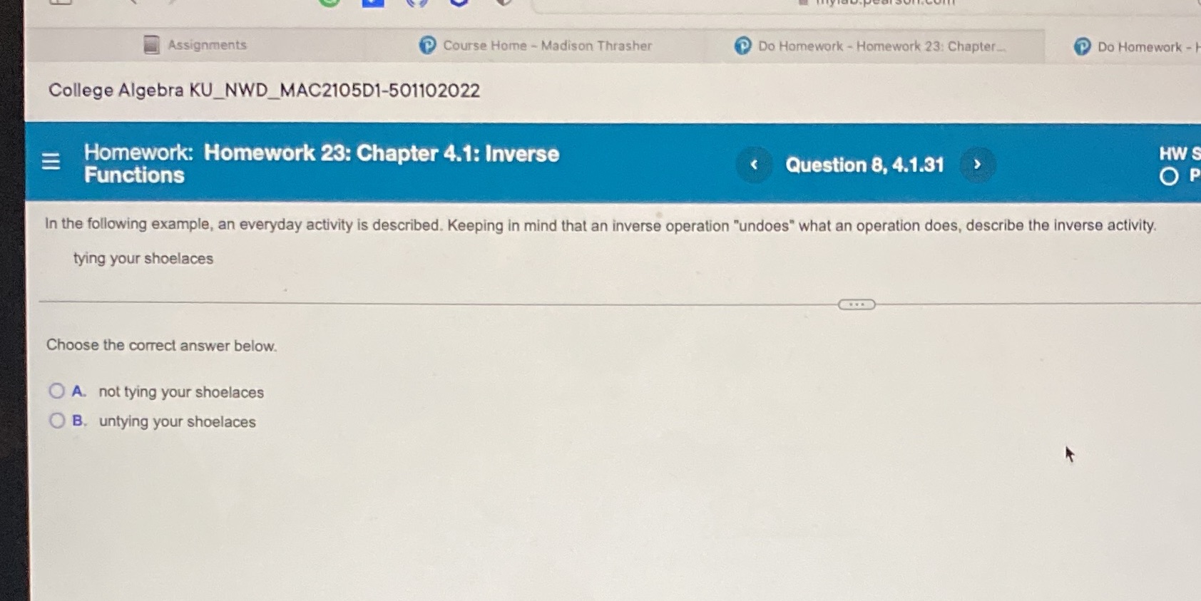 Assignments Course Home - Madison Thrasher Do