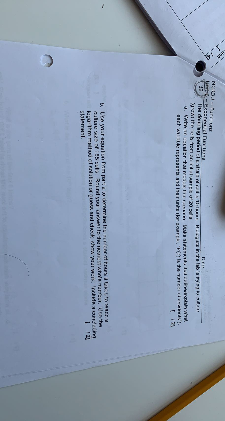 whole py MCR3U - Functions Unit 3 - Quadratic