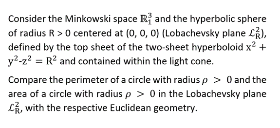 Consider the Minkowski space Ri and the