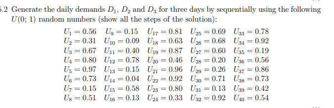 U1 = [1.56 U2 = [1.3] U3 = (1.6? U4 = [1.31] U5 =